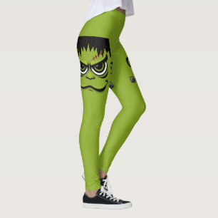 Legging Frankenstein Halloween Face