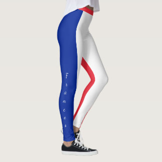 Legging French Flag Tricolor, France fashion / sports fan