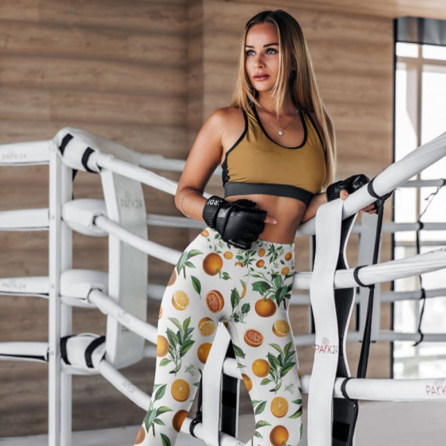 Legging Fruta Branca de Laranjas Padrão | Leguminosas (Criador carregado)