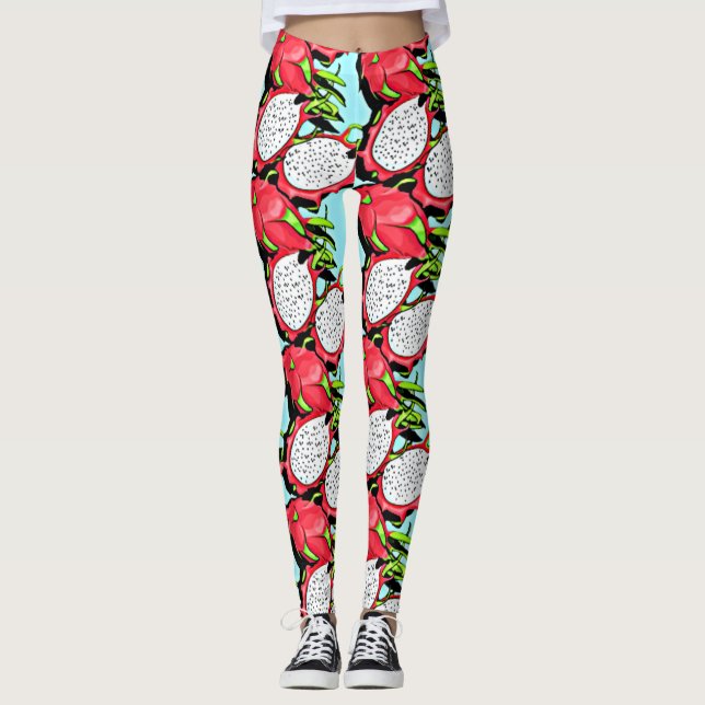 Legging fruta de dragão vermelho (Frente)