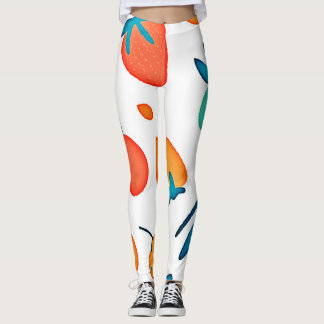 Legging Fruta Whimsy: Padrão Reproduzível