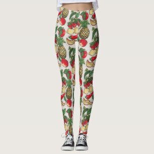 Legging Frutas e legumes Appliqué