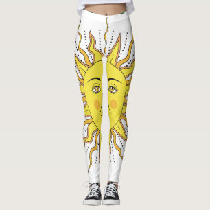 Legging Frutas Tropicais De Limão, Face Solar.