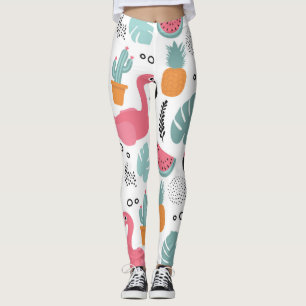 Legging Frutas tropicais: padrão repetitivo.