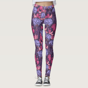 Legging Fúcsia em rosa e violeta