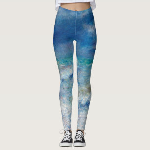 Legging Fuga de Renoir. Inimpressionismo náutico azul. Ma