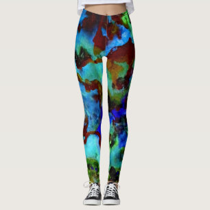 Legging fulgor da lagoa de peixes
