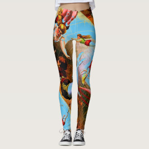 Legging Funcionamento das calças da ioga do Gymnast das