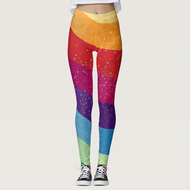 Legging fundo abstrato grunge (Frente)