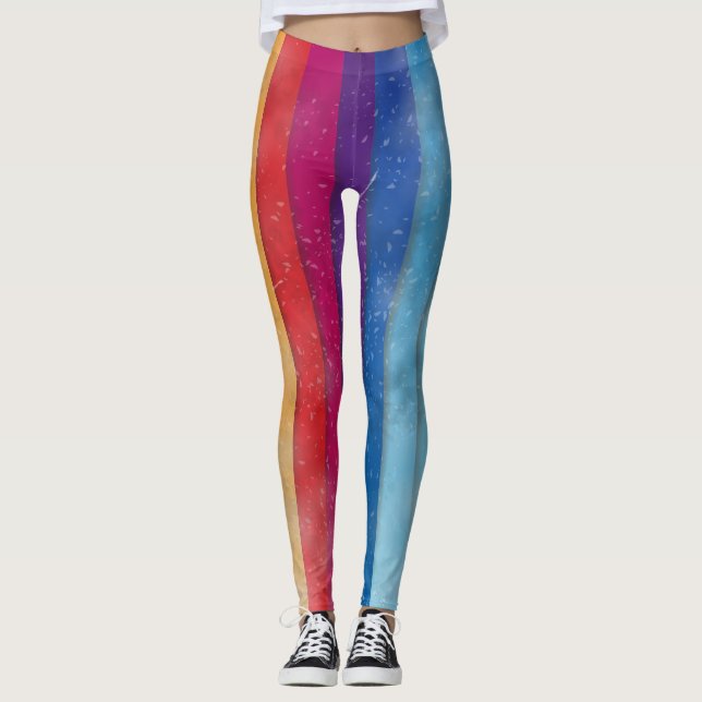 Legging fundo abstrato grunge (Frente)