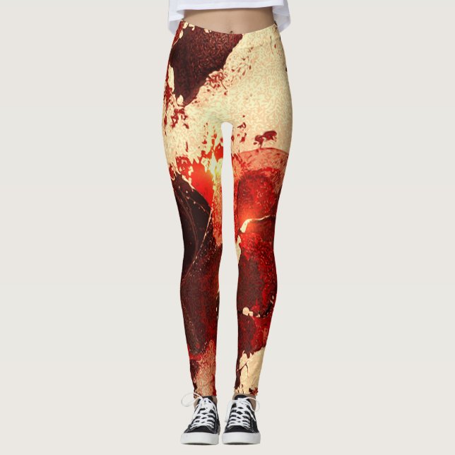 Legging fundo abstrato marble. (Frente)