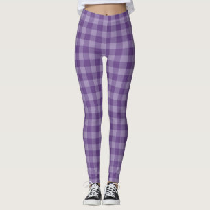 Legging Fundo checkered violeta