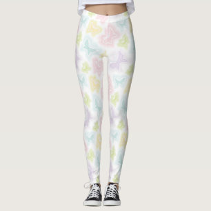 Legging Fundo com as borboletas na aguarela