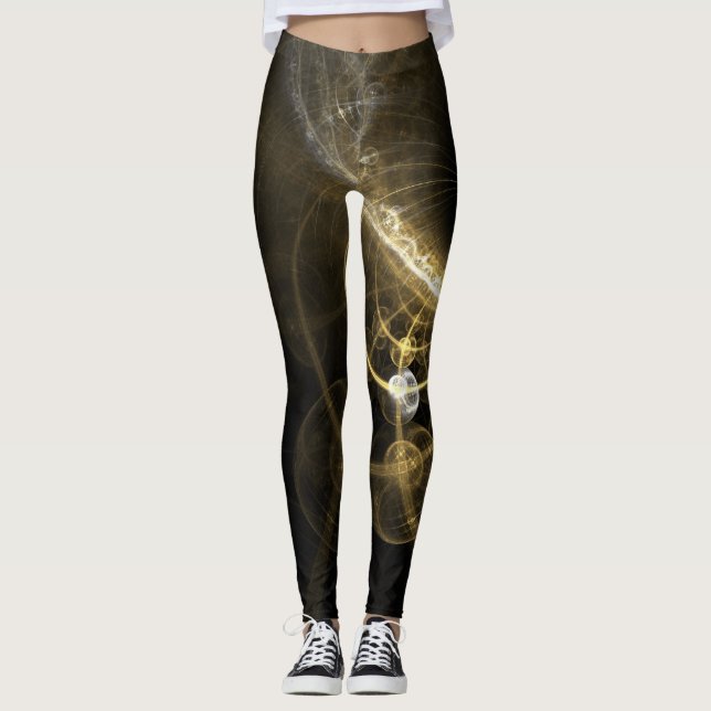 Legging Fundo de Abstrato Fractal 2 (Frente)