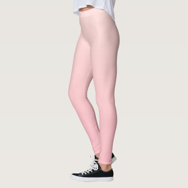 Legging Fundo de Gradação Rosa Pastel (Esquerda)