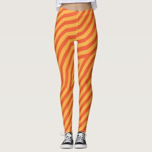 Legging Fundo de listras diagonais simétricas 8
