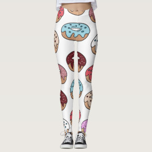 Legging Fundo de Rosquinhas com várias cores do portodle.