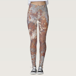 Legging Fundo de Textura Metálica Rusty