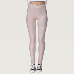 Legging fundo decorativo rosa de ouro, elegante.