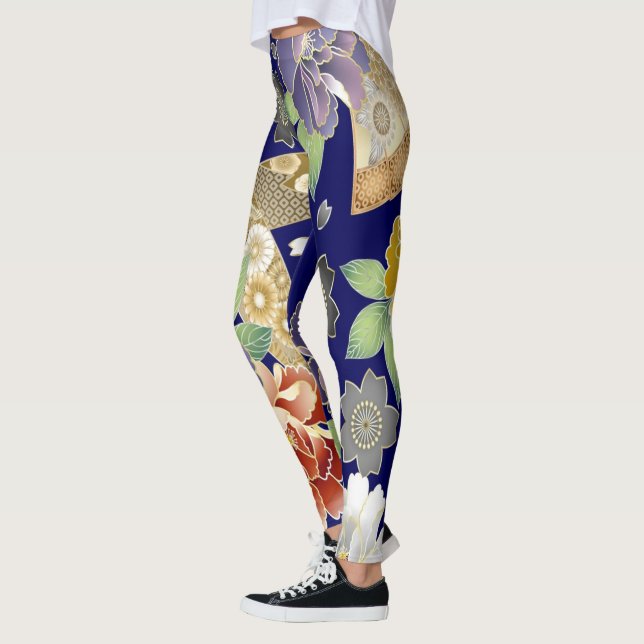 Legging Fundo digital | Zazzle_Growth. (Esquerda)