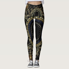 Legging Fundo do Abstrato Fractal do Anel