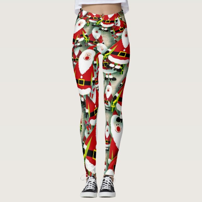 Legging Fundo festivo do feriado (Frente)