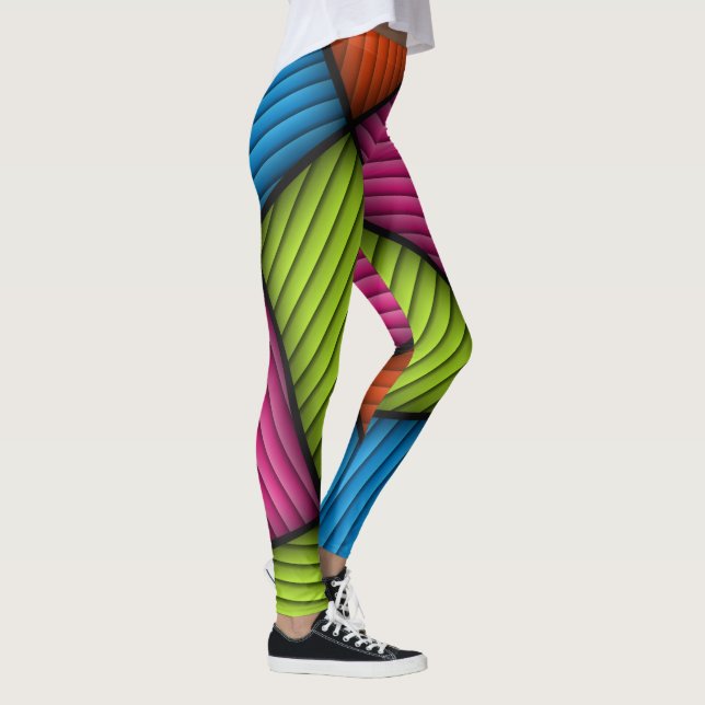 Legging Funky abstrato louco (Direita)
