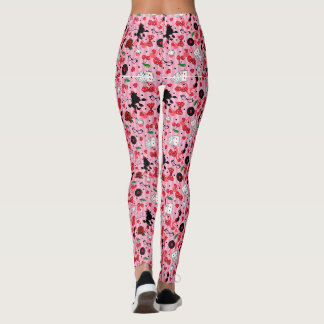 Legging Funky Rockabilly Poodles e Cherries Sock Salto