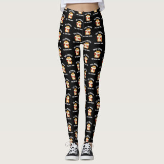 Legging Funny Hamster Boxing Tall Enough for Your Shins 