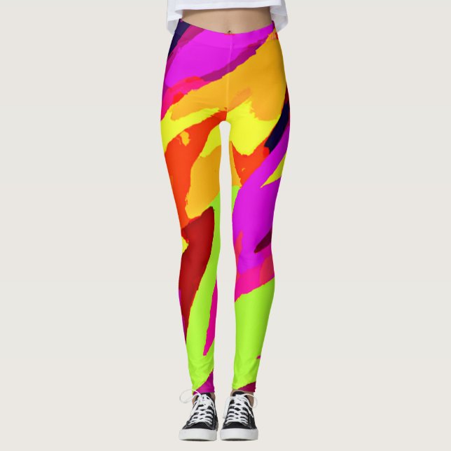 Legging Fusão de Arte Cromática (Frente)