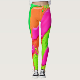 Legging Fusão de Cores Vibrantes
