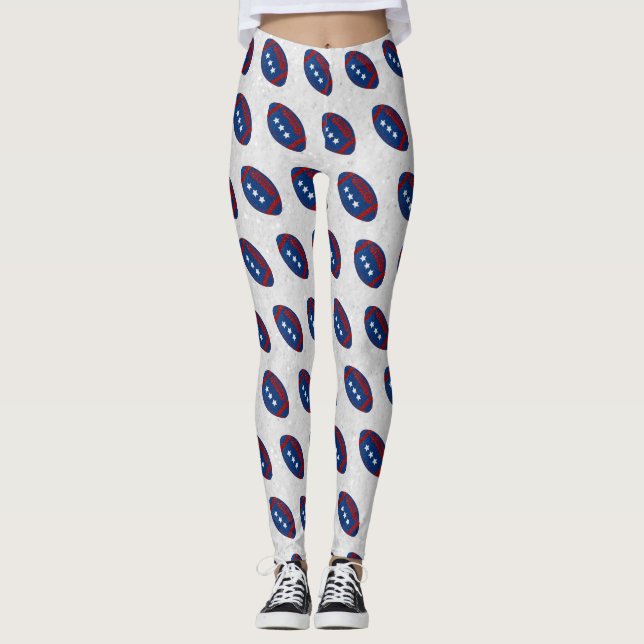 Legging Futebol Americano 4 de Julho Brilho (Frente)