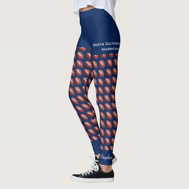 Legging Futebol da equipe com "Fke Blue Shorts", nome, (Esquerda)