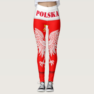 Legging Futebol de 2022 - Polônia Flag World Cup Polska