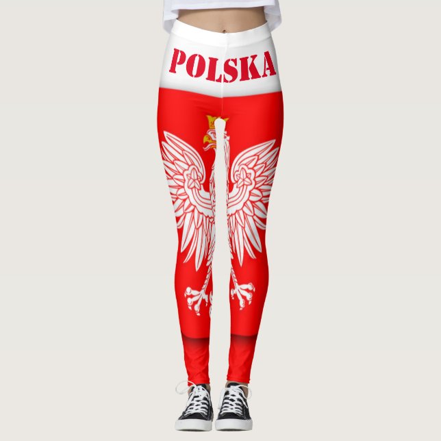 Legging Futebol de 2026 - Polônia Flag World Cup Polska (Frente)