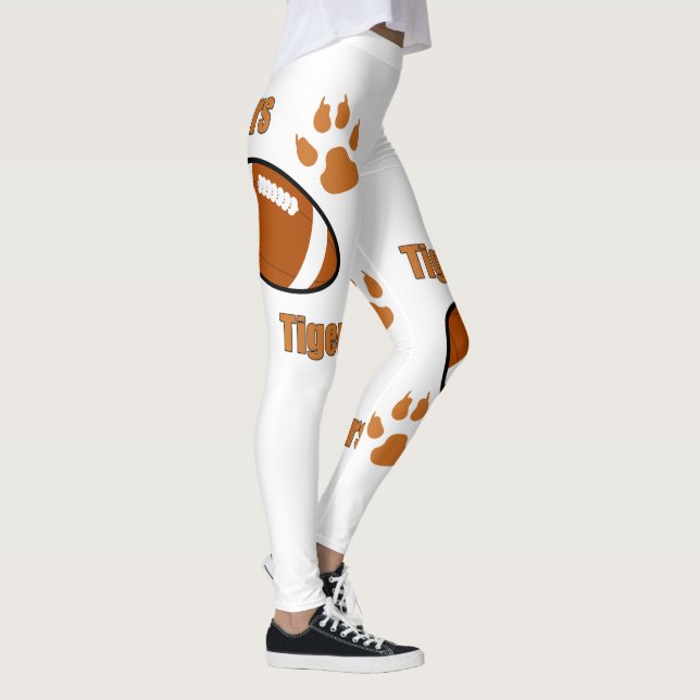 Legging Futebol de Tigre com impressões de pata em qualque (Direita)