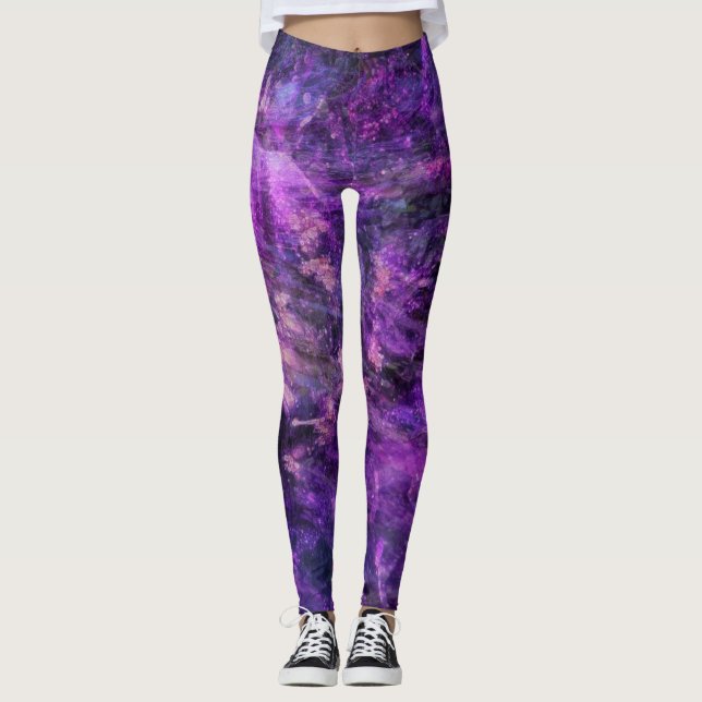 Legging Galáctico Roxo (Frente)