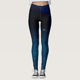 Legging Galáxia azul escura