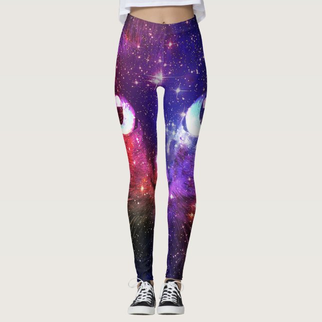 Legging Galáxia Color Burst Gato  (Frente)