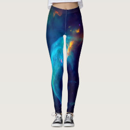 Legging Galáxia colorida da anomalia do espaço