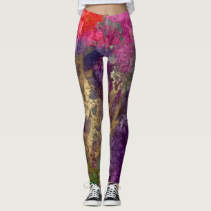 Legging Galáxia de Abstrato PixDezines / Energia Cósmica