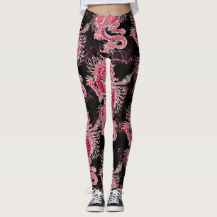 Legging Galáxia do Dragão Vermelho