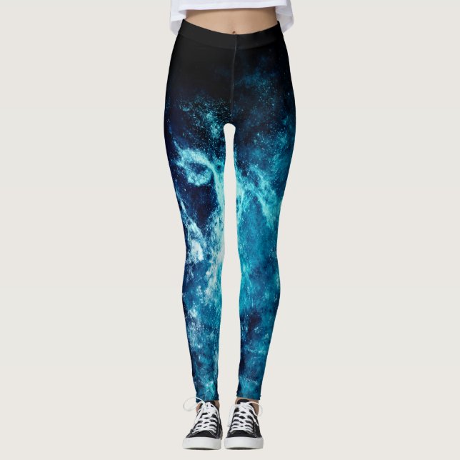 Legging Galáxia Espacial Azul (Frente)