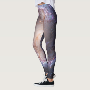 Legging Galáxia Espiral Barrada Brilhante
