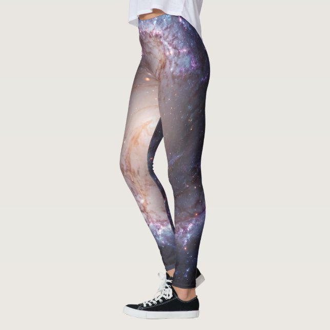 Legging Galáxia Espiral Barrada Brilhante (Esquerda)