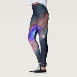 Legging Galáxia Espiral Luminosa Cosmos