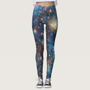 Legging Galáxia Inspirou Universo Cósmico Inverso Celestia