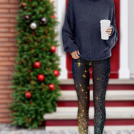 Legging Galáxia Natal Glitter Dazzling