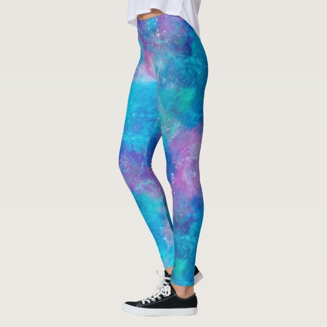 Legging Galáxia pintada Design 3 (Esquerda)