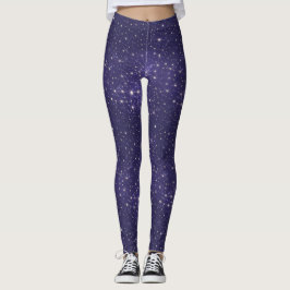 Legging Galáxia Roxa Moderna Universo Cósmico Espaço Estre